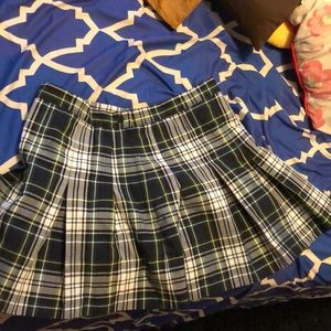 Cute fashion plaid skirt